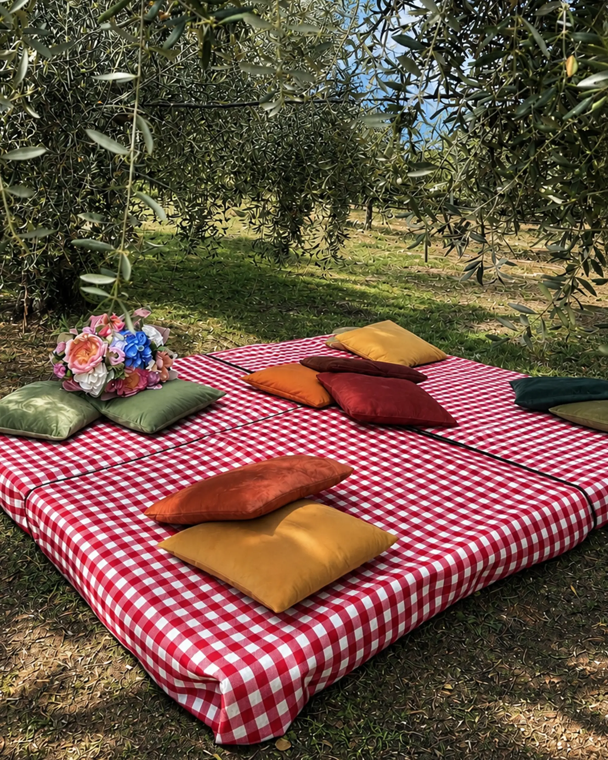 Picknick zwischen den Weinbergen